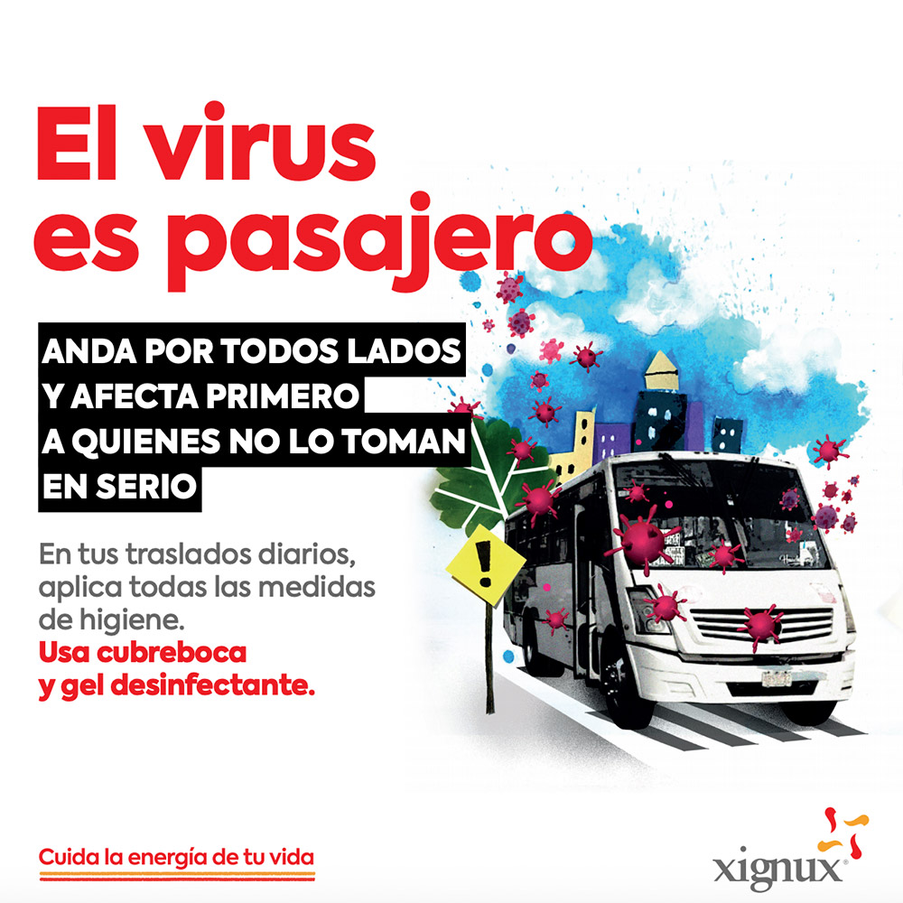 El virus es pasajero